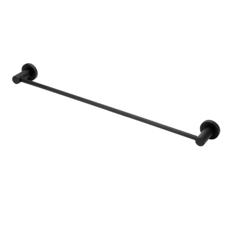 Suporte Porta Toalha Banho Barra Inox Preto/Black Toalheiro