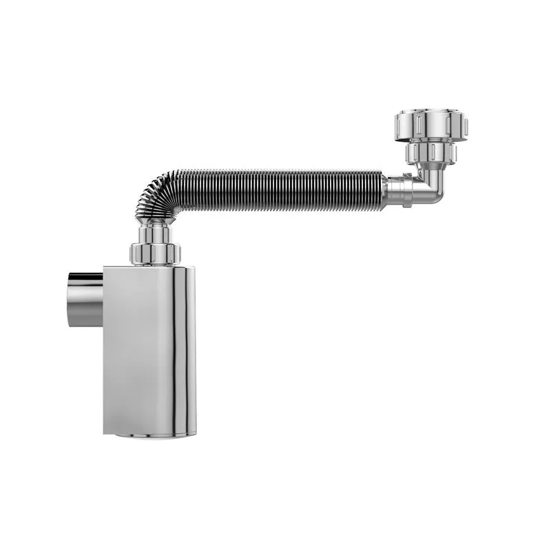 Sifão Extensível Copo Parede Cromado Dn38