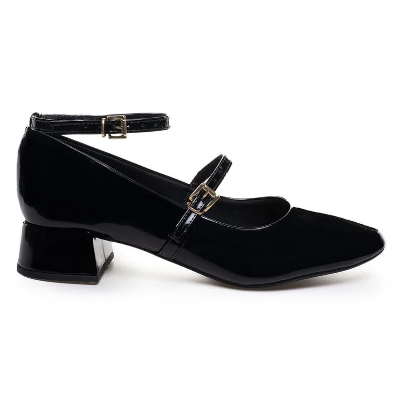 Sapato M Shuz Mary Jane Boneca Feminino Preto 38