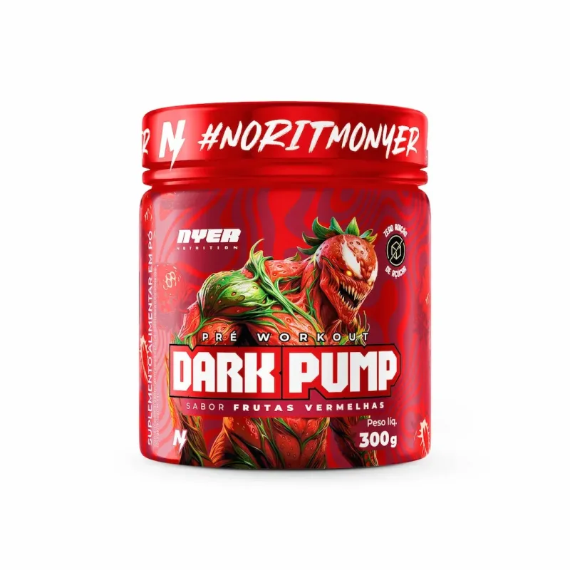 PRE WORKOUT DARK PUMP 300G SABOR FRUTAS VERMELHAS NYER NUTRITION - CAPITÃO SUPLEMENTOS