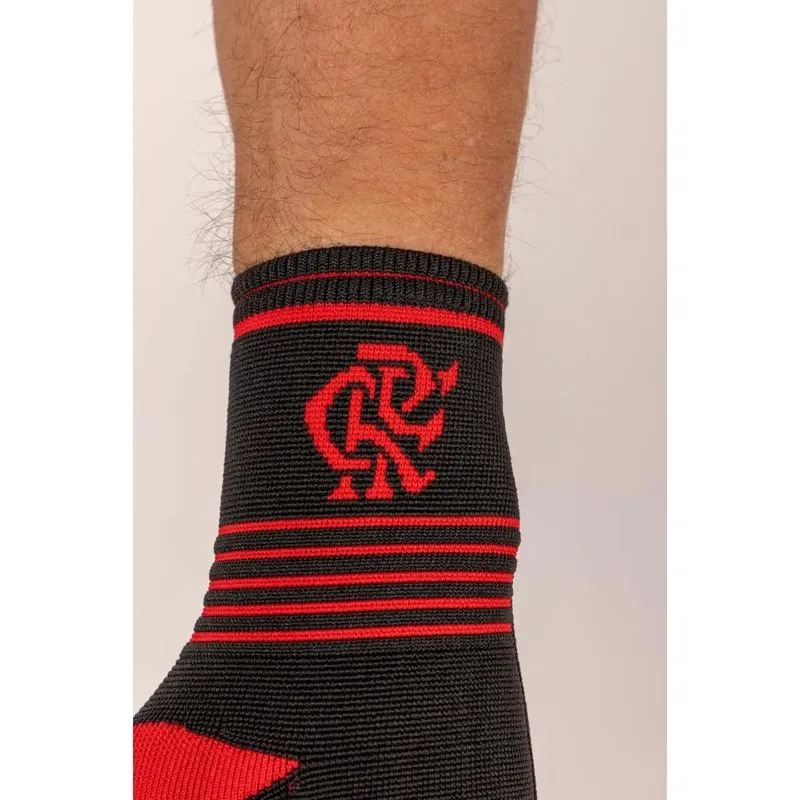 Munhequeira Training Preto Vermelho M Flamengo Ajustável Compressão N1 Sport