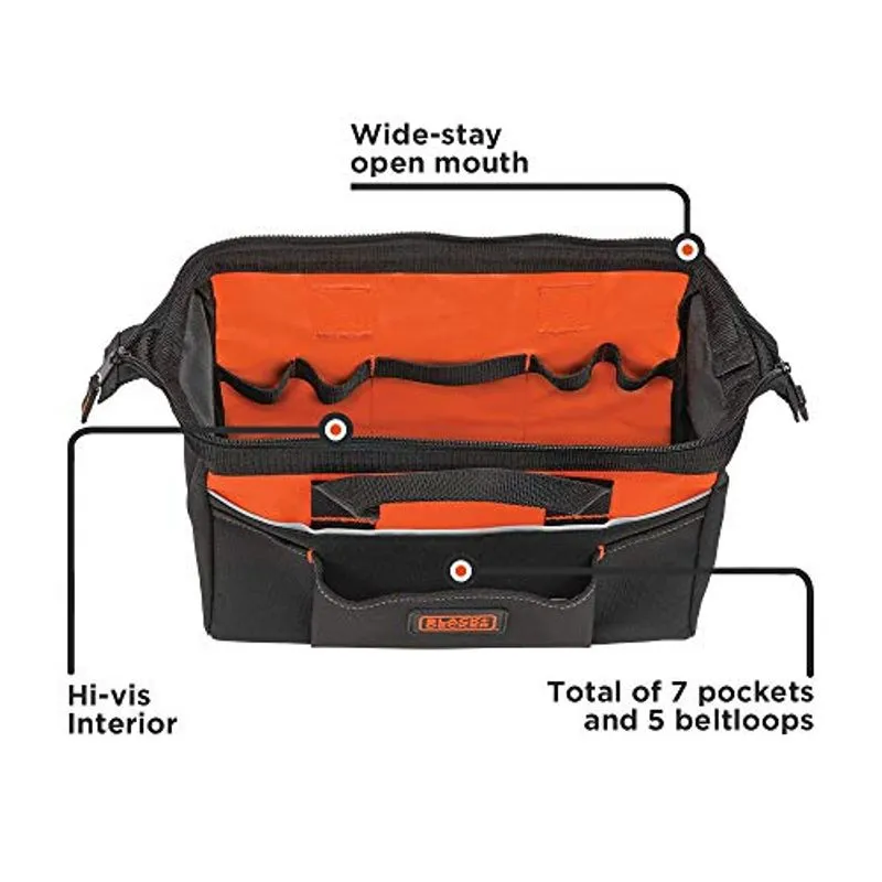 Bolsa De Ferramentas Black+decker 12 Polegadas (bdst500001apb)