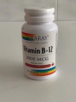 Solaray - Vitamina B12 (2000 mcg cianocobalamina)