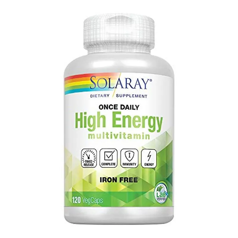 | De Multivitamínicos De Alta Energia Solaray Uma Vez Diariamente, Fórmula De Lançamento Cronometrado | Whole Food &amp; Herb Base | Não-ogm