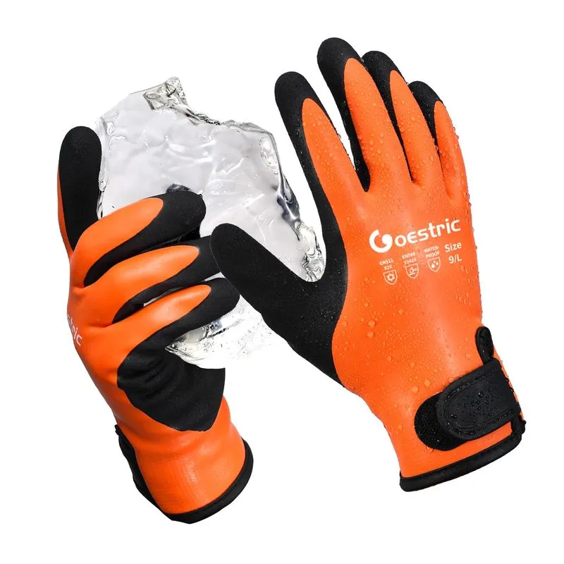Luvas Impermeáveis De Inverno Goestric Para Climas Frios Orange Xx
