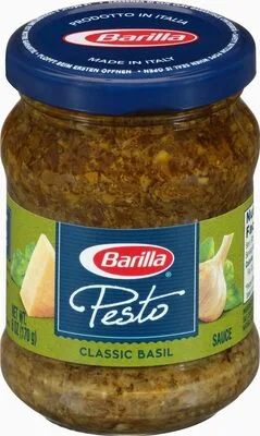 Traditional basil pesto sauce