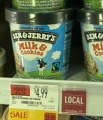 Ben & Jerry's Milk and cookies pt