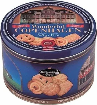Jacobsens wonderful copenhagen danish butter cookies in tin