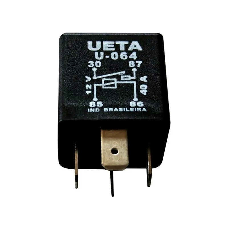 Rele Auxiliar Farol 4 Pinos 12v 40a Universal