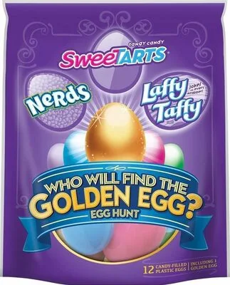 Egg hunt with a golden egg