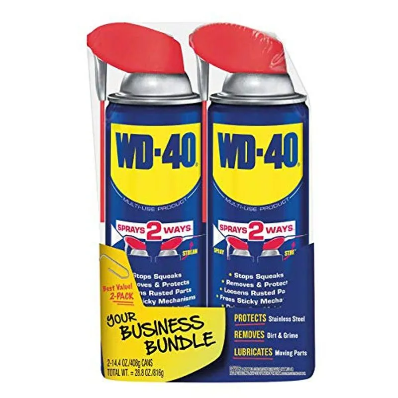 Wd-40 - 490224 Produto Multiuso Com Sprays De Palha Inteligente 2 Maneiras, 14,4 Oz 2-pack