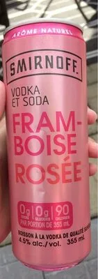 Voka soda framboise rosée