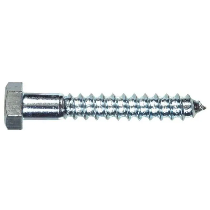 Hillman 5/16-in Zinc-Plated Hex-Head Lag Screws 100/Pk