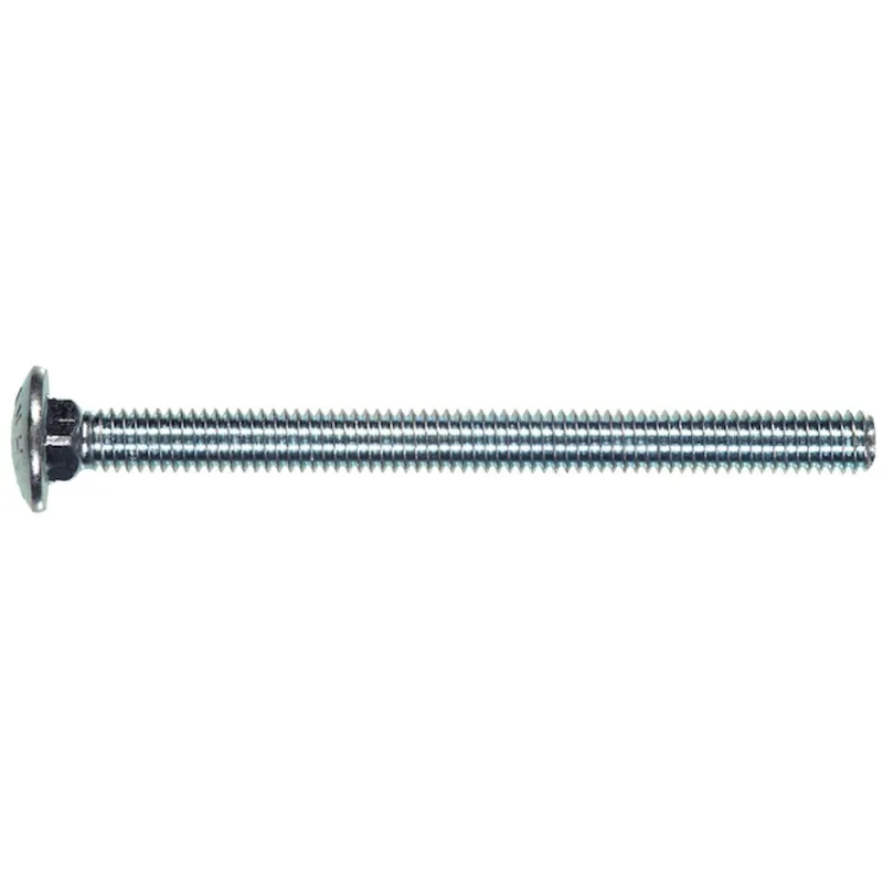 Hillman 1/2-in-13 Zinc-Plated Round-Head Standard Carriage Bolts - 50/Pk