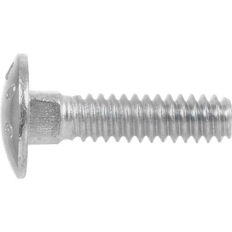 Hillman 1/2-in-13 Zinc-Plated Round-Head Standard SAE Carriage Bolts - 25/Pk