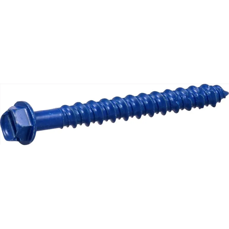 Âncora De Parafuso De Concreto Hillman Tapper 1/4 Pol. Aço 3d 100 Unidades