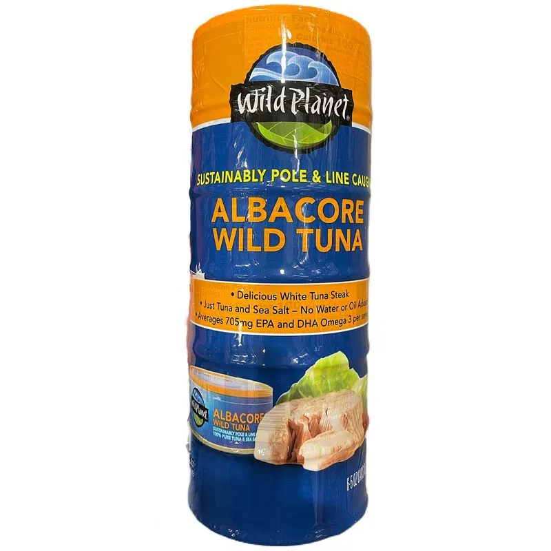 Atum Enlatado Wild Planet Albacore Wild Tuna 150g (pacote Com 6)