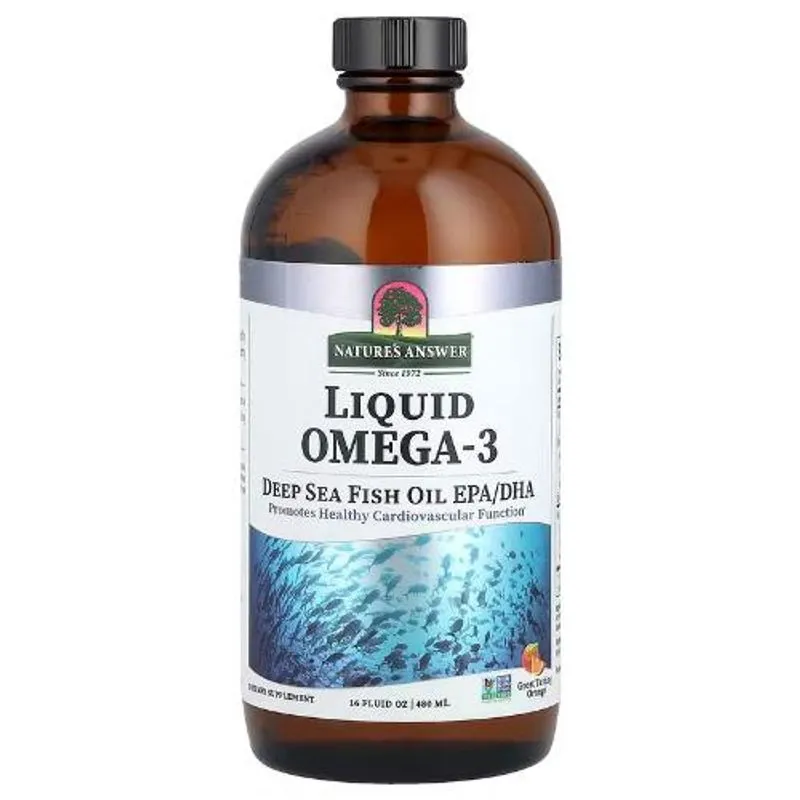 Omega 3 Fish Oil Epa / Dha 4275mg. 480ml Natures Answer Importado