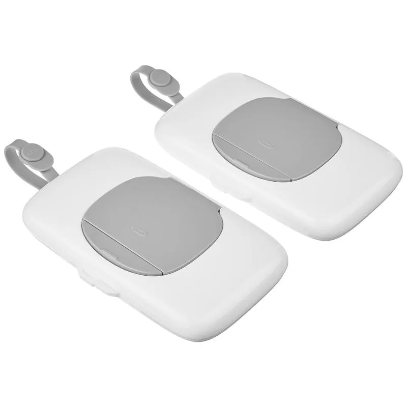 Dispensador De Lenços Oxo Tot On The Go, Pacote Com 2 Unidades, Corpo Sem Bpa