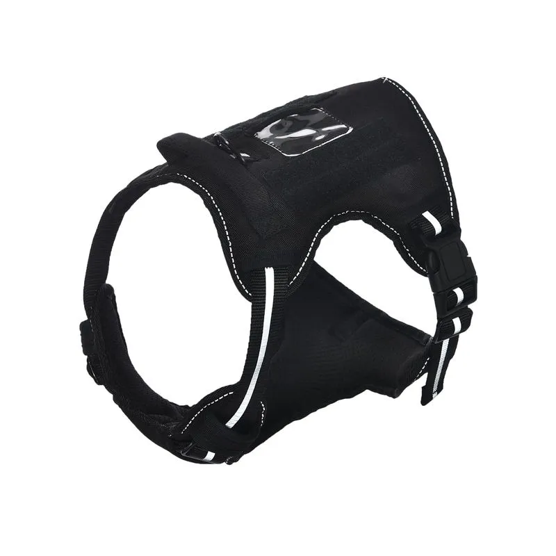 Arnês Para Cães Amazon Basics No-pull Ajustável Preto Médio