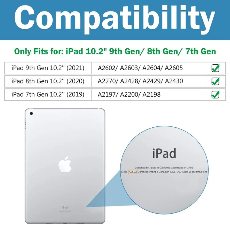 Protetor De Tela Procase Para Ipad 9ª, 8ª, 7ª Geração, 10,2"