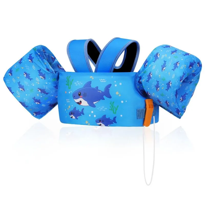 Pulseira De Natação Moko Para Crianças 9-14-18-23 Kg Indigo Shark