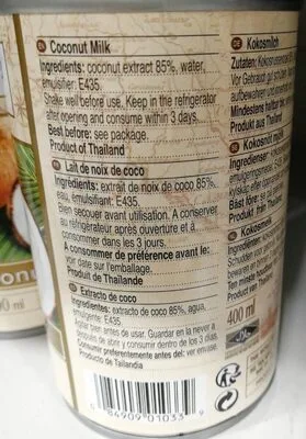 Thai food king coconut milk