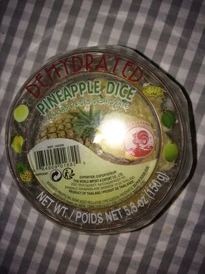 Deshydrated pineapple dice
