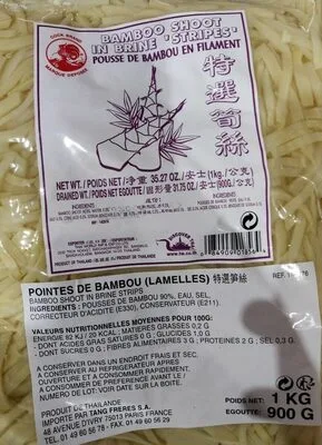 Bamboo shoot in brine stripes