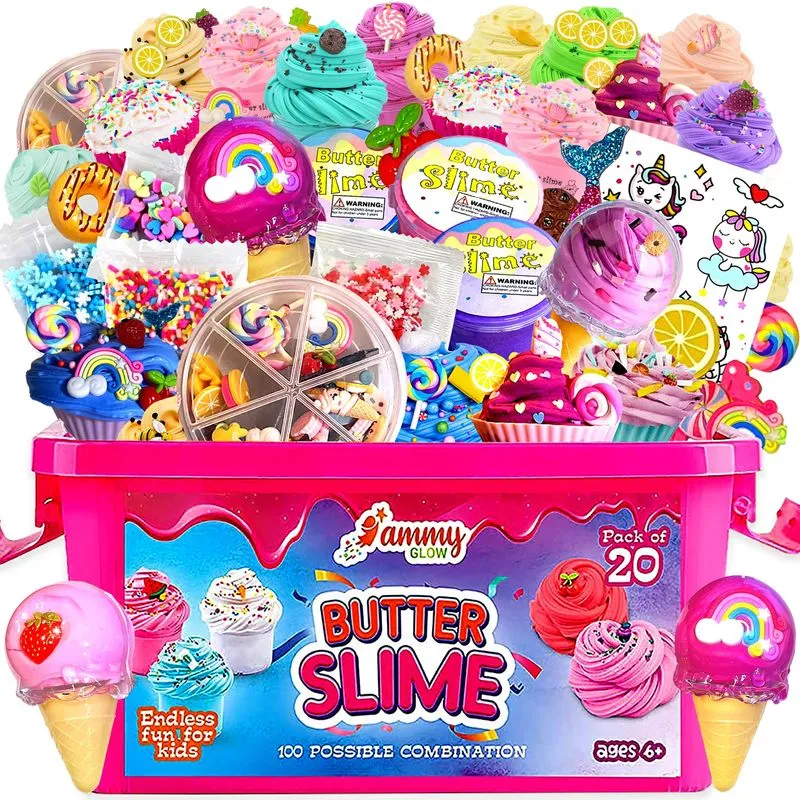 Kit De Lodo Ammy Glow Jumbo Butter Com 20 Lodos Perfumados De 70 Ml
