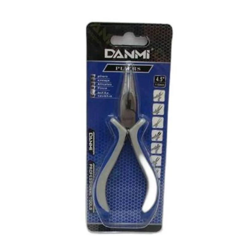 Alicate Bico Reto Longo 4.5 Pol. 11.5Cm Com Corte Lateral Da