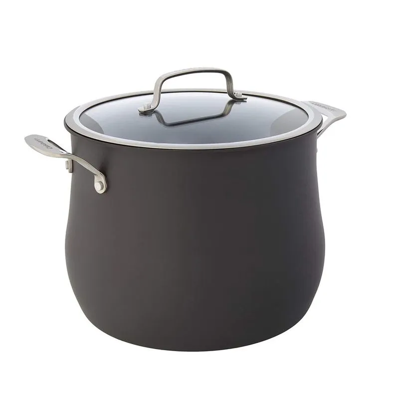 Caldeirao com Tampa Cuisinart Antiaderente Preto 12 Litros 6466-26