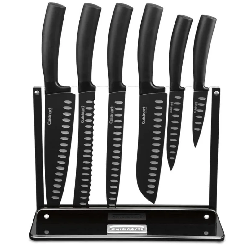 Conjunto De Facas Suporte Cuisinart Preto 7 Pç - C77ns-7p