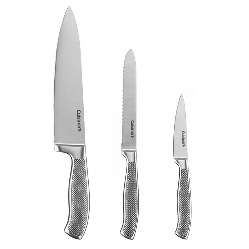 Conjunto De Facas Cuisinart Aço Inox Coleção Graphix 3 Peças