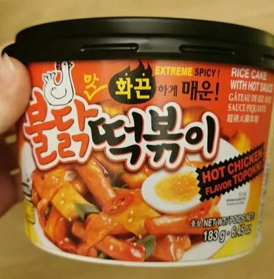 Hot chicken flavor topokki cup