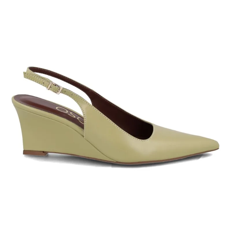 Scarpin OSC Anabela Feminino Verde 34