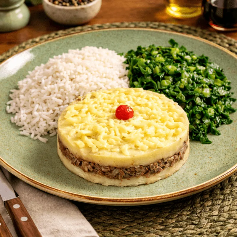 Escondidinho de Cupim, Bacon e Calabresa (Brasileirinho) : 350_g