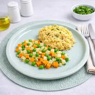 Frango Cremoso c/ Jardineira de Legumes : 220_g