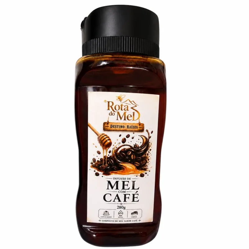 Mel Com Café 280g - Rota Do Mel - SÓ-PRO-MEL