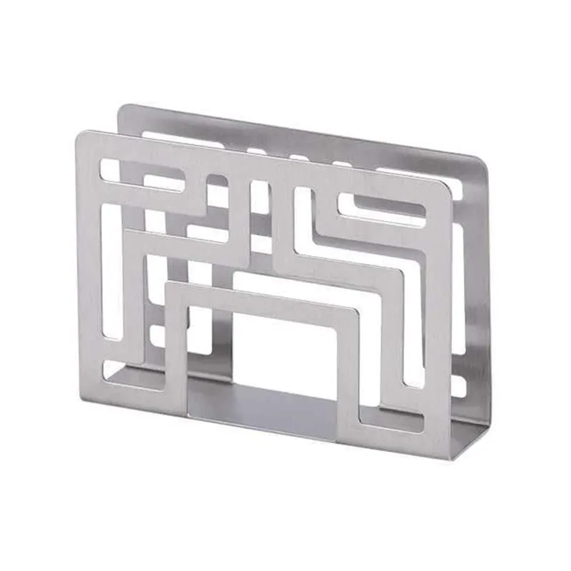 Porta Guardanapo Aço Inoxidável Organizador De Papel Guardanapo Para