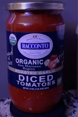 organic diced tomatoes roasted garlic