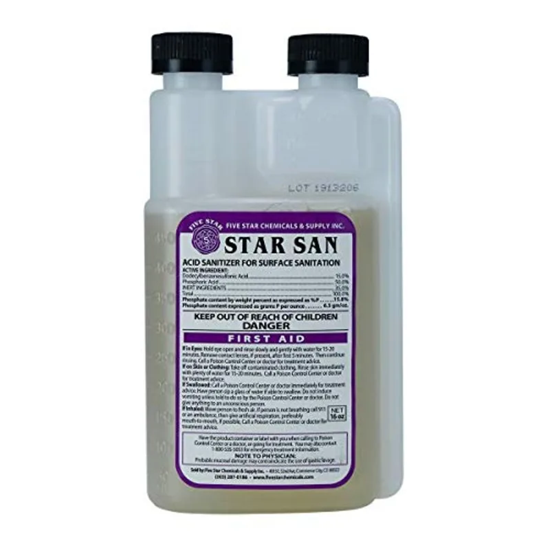 Cinco Estrelas - Star San - 16 Onças - Desinfetante De Cerveja Alta Espuma Ácida Aniônica