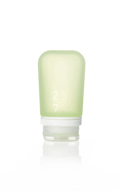 Humangear GoToob+ silikonska putna boca/posuda 74 ml, zelena