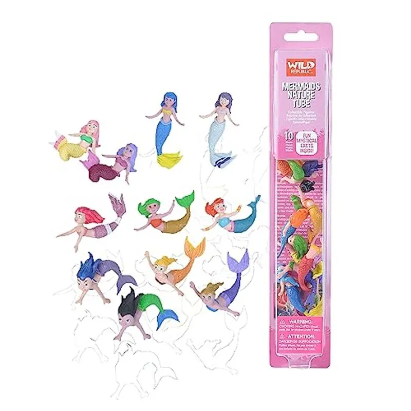 Wild Republic Sereia Estatuetas Tub Brinquedos Sereia Underw