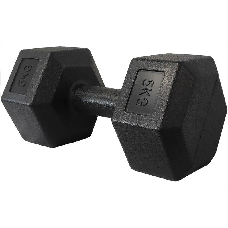 Halter Dumbbell Pvc Sextavado - 5kg