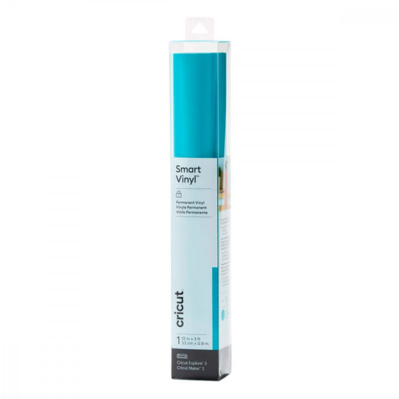 Vinil Permanente Smart Cricut 33 Cm X 91 Cm - Azul Água