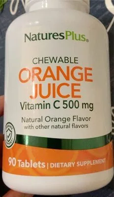 Chewable orange juice