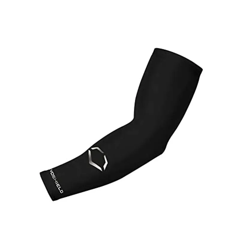 Manga EvoShield Adulto Braço de Compressão Sólida - Preto, Pequeno/Médio