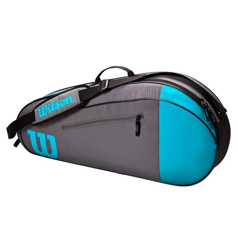 Raqueteira Team 3 Pack Wilson Azul/cinza