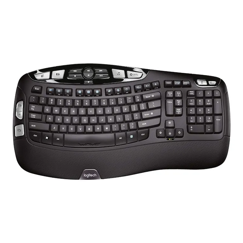 Teclado - Sem fio - Logitech Wireless K350 - Preto/Cinza - 920-001996 - (Layout Americano)